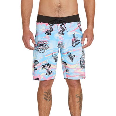 Volcom Save Our Oceans Board Shorts, Blue