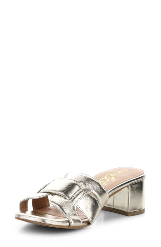 Shop Bos. & Co. Uplift Slide Sandal In Platino Leather