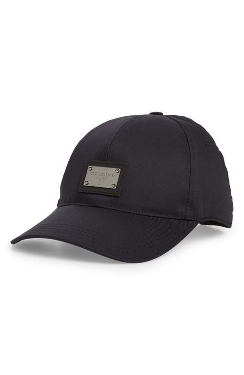 Logo Plate Baseball Cap in Blue Scurissimo