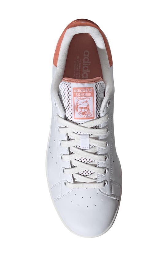 Shop Adidas Originals Stan Smith Low Top Sneaker In White/ Core White/ Wonder Clay