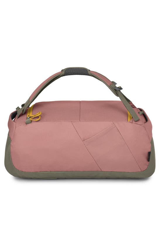 Shop Osprey Daylite 45l Duffle Bag In Ash Blush Pink/ Earl Grey