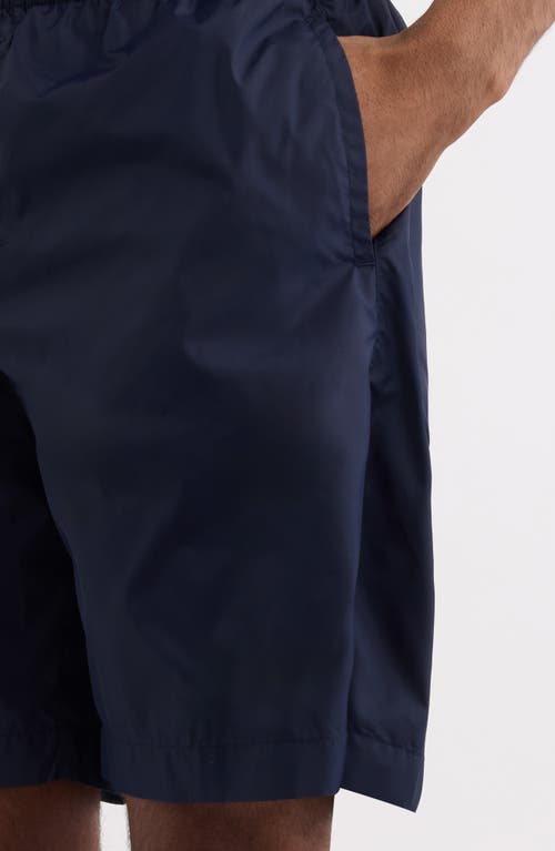 Givenchy Navy Logo Embroidery Swim Shorts In Dark Blue