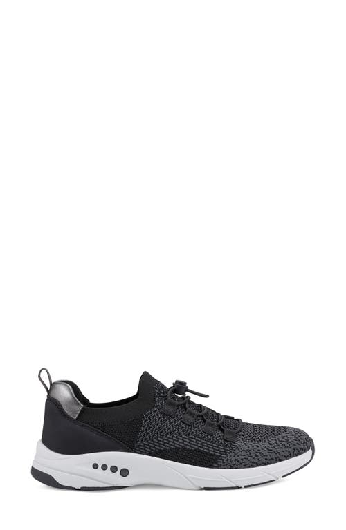 Shop Easy Spirit Astrid Pull-on Knit Sneaker In Black