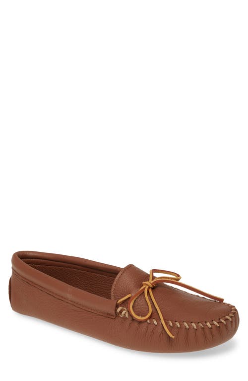Moccasin in Caramel Leather