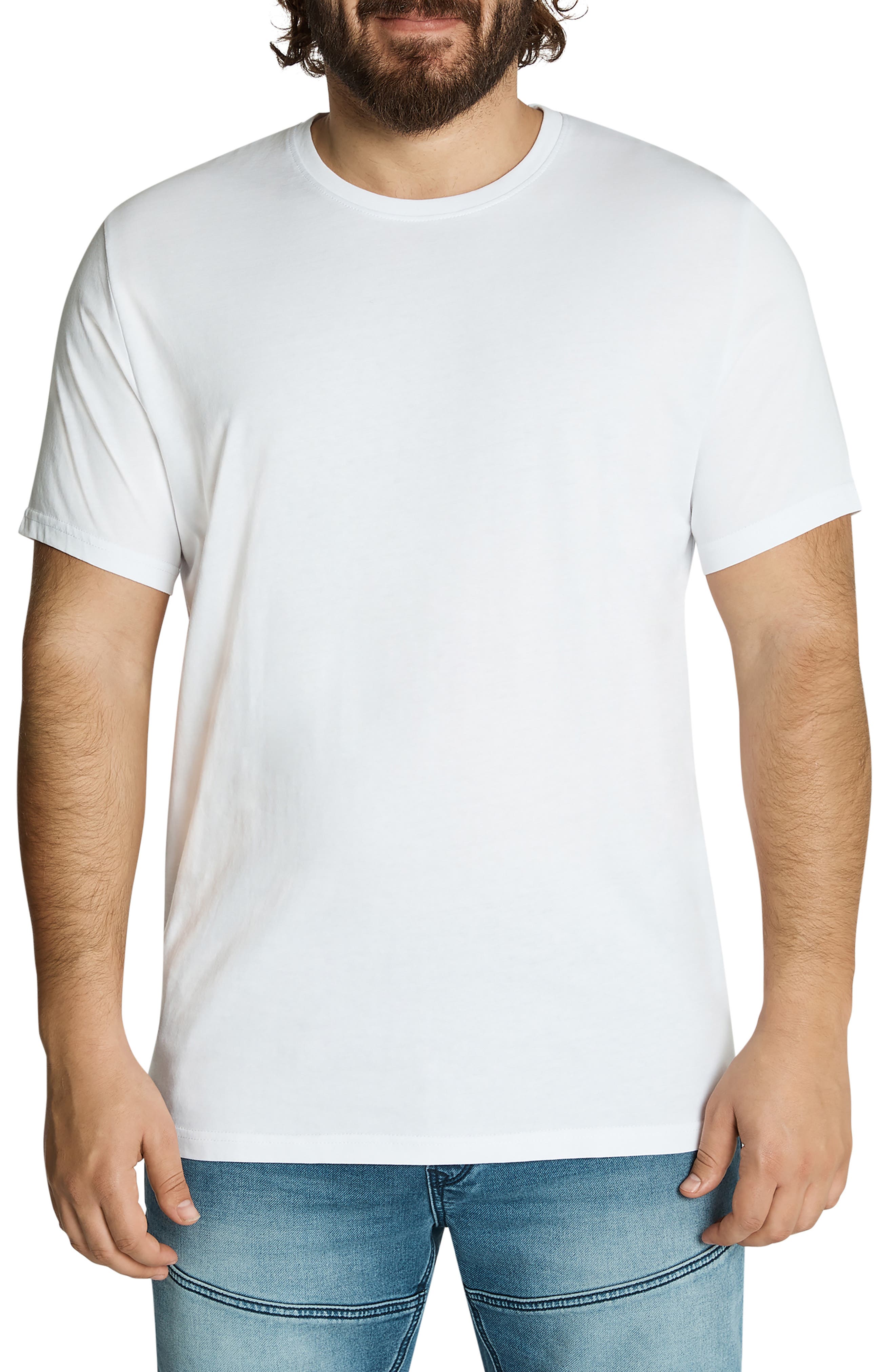Johnny Bigg Essential Crewneck T-Shirt in White