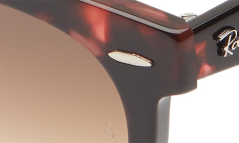 Shop Ray Ban Wayfarer Way 54mm Gradient Oval Sunglasses In Havana Pink