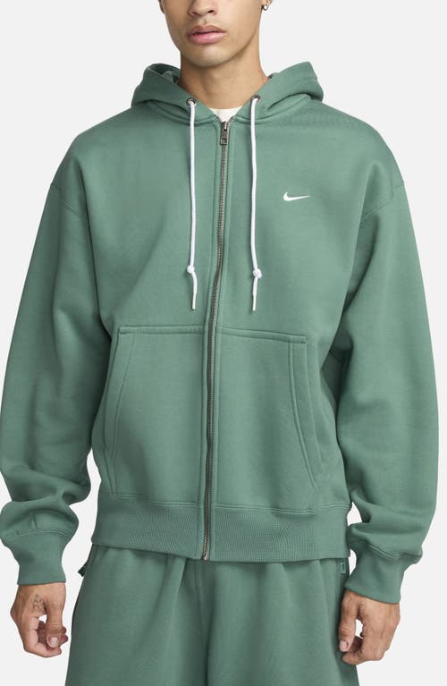 Nike Solo Swoosh Zip Hoodie In Green