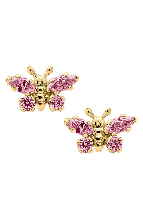 Mignonette Butterfly Birthstone Gold Earrings in October at Nordstrom