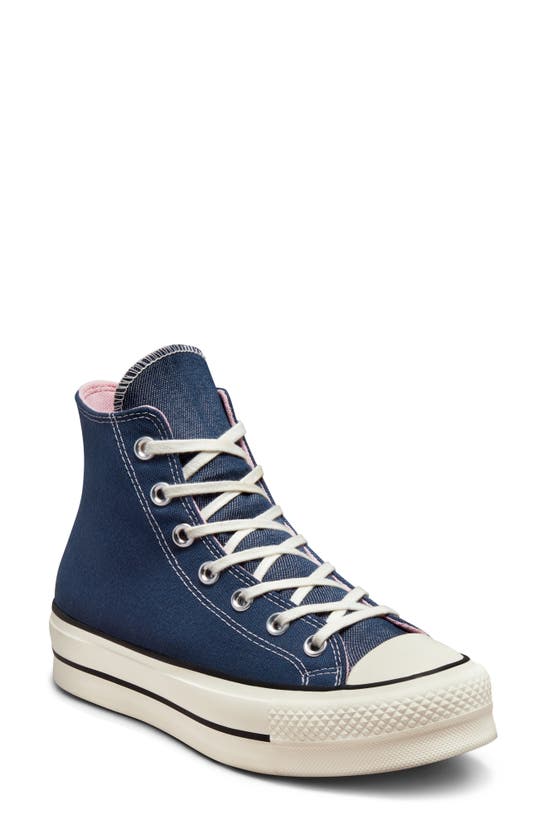 Converse Chuck Taylor All Star Lift Denim Fashion Sneaker In Twilight Blue