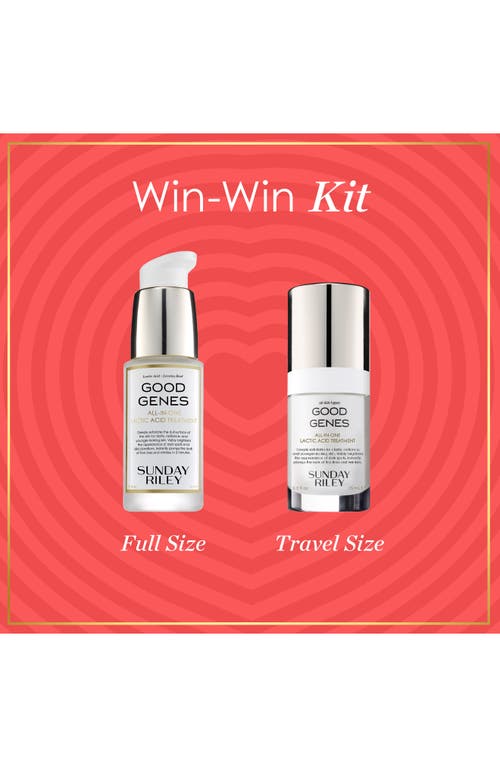 Shop Sunday Riley Win-win Good Genes Serum Set $128 Value In No Color