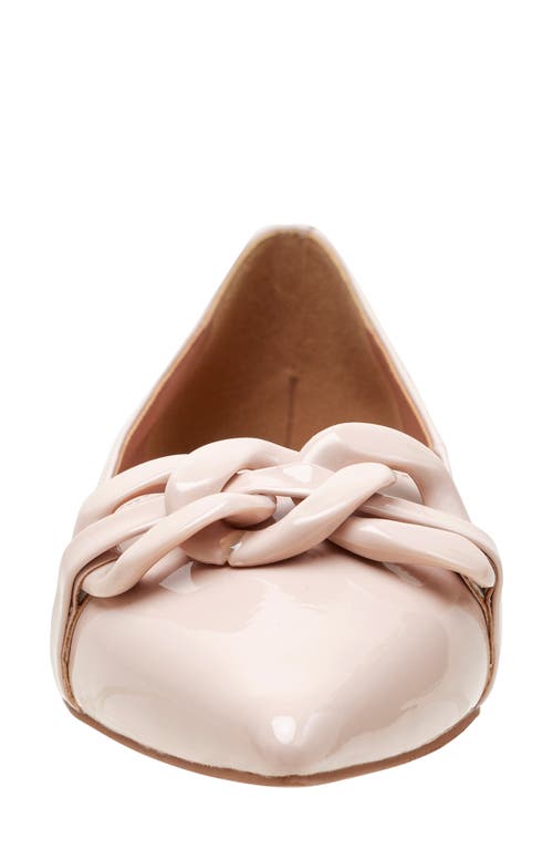 Shop Linea Paolo Nora Pointed Toe Flat In Beige/beige