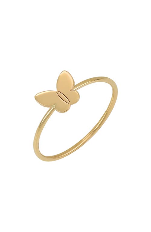 Bony Levy 14K Gold Butterfly Stacking Ring Yellow at Nordstrom,