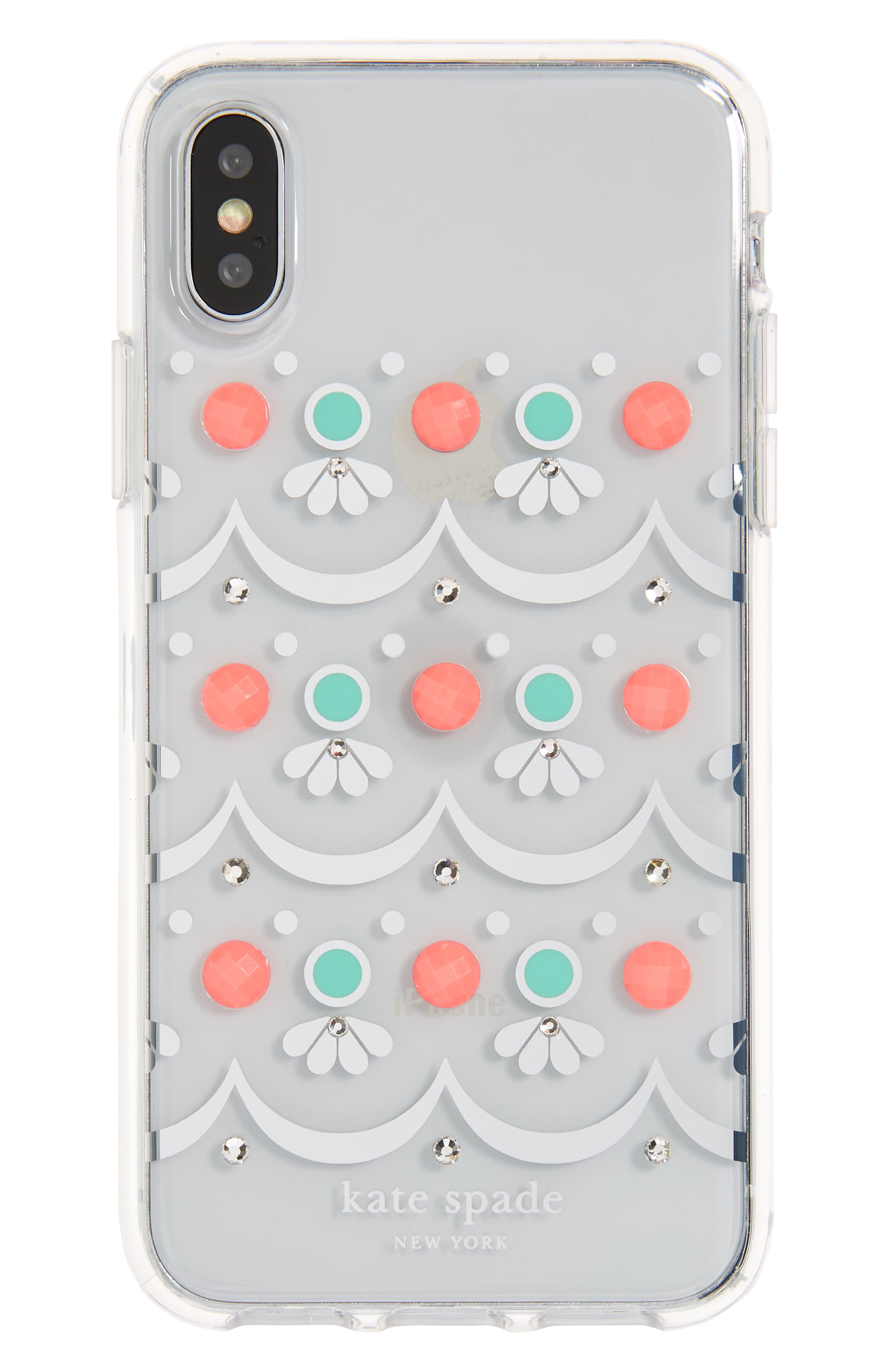 kate spade new york scallop embellished iPhone X/Xs & XR case Nordstrom