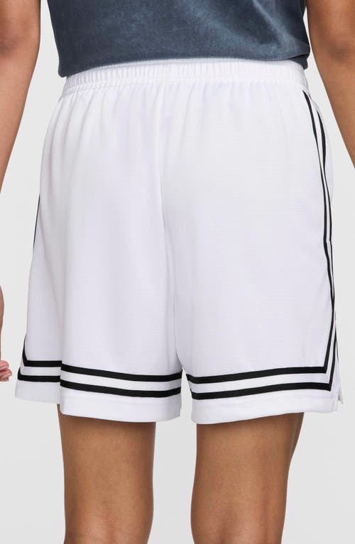 Nike Crossover Dri-fit 7-inch Basketball Shorts In White/black/black