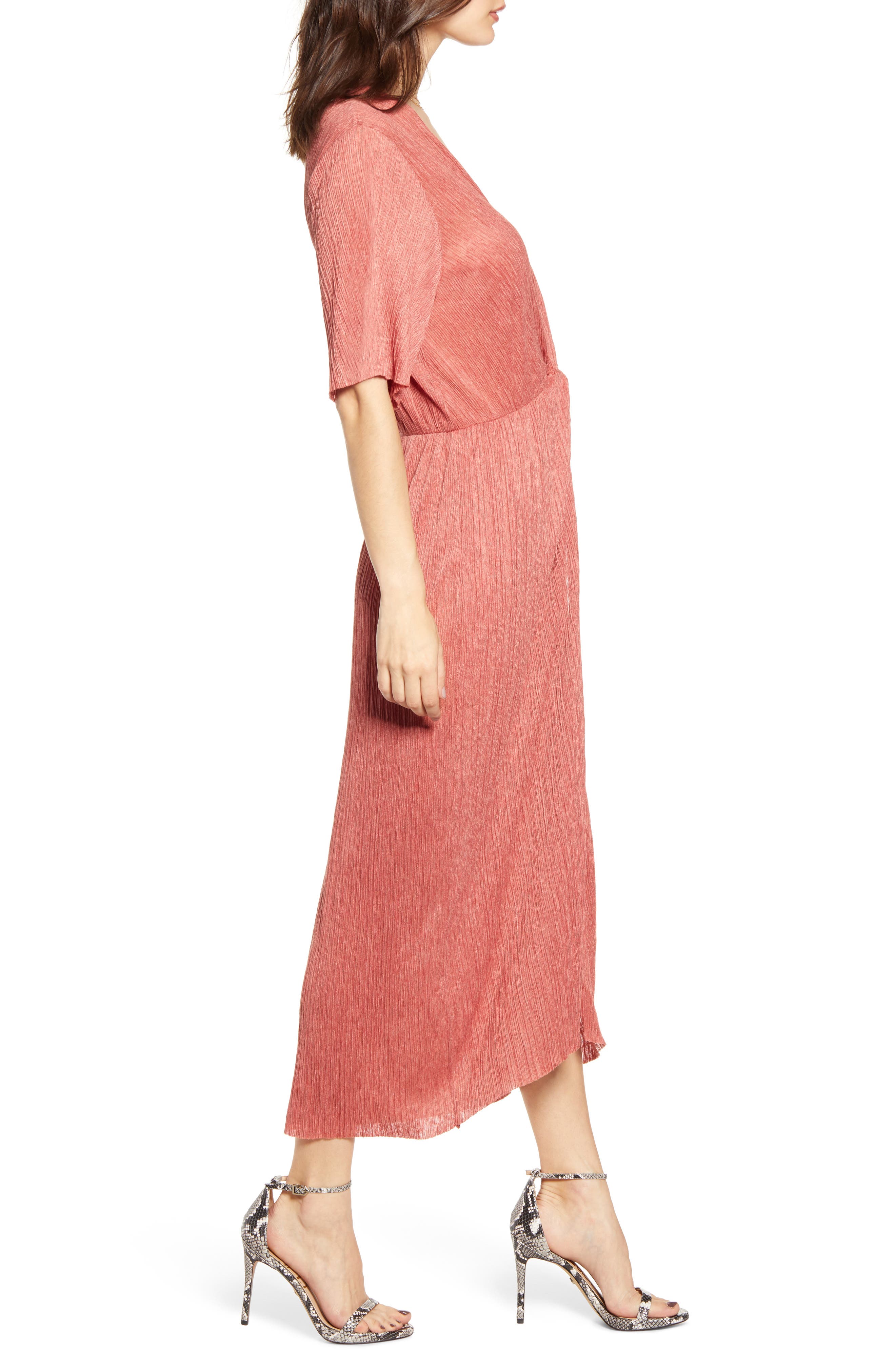 nordstrom dolman plisse midi dress