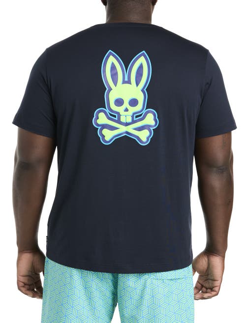 Shop Psycho Bunny Sloan Graphic Tee In Navy