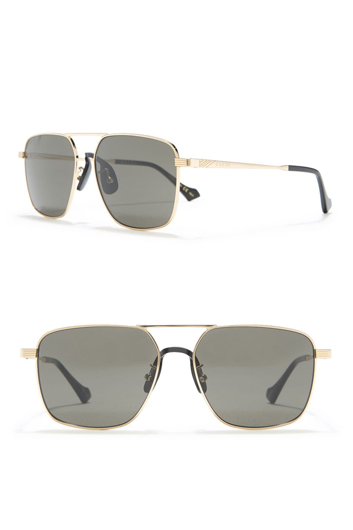 57mm square sunglasses gucci