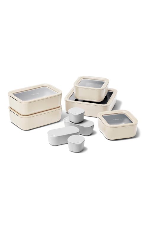 Caraway Home 13pc Ceramic Food Storage Set Cream