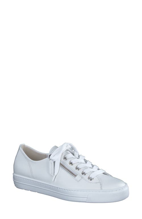 Tamara Cupsole Sneaker in White Leather