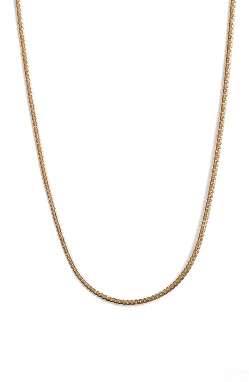 Aria Curb Chain Necklace in High Polish Gold