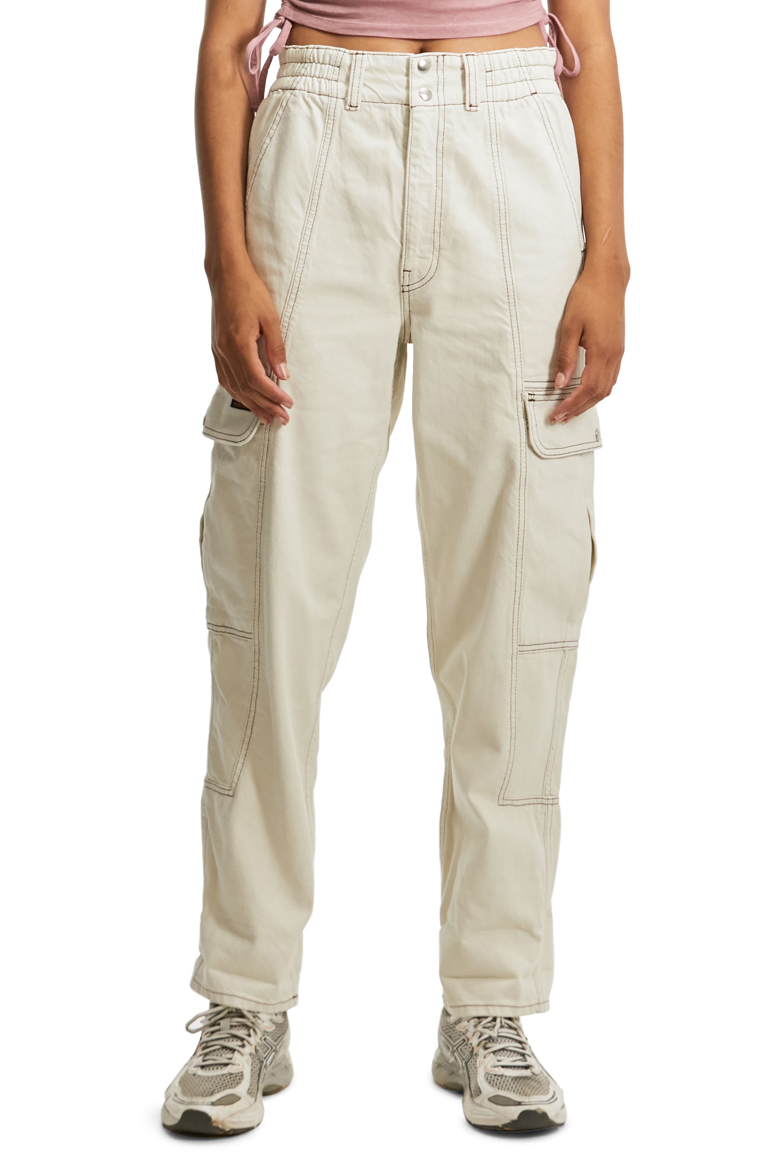 urban outfitters white cargo pants