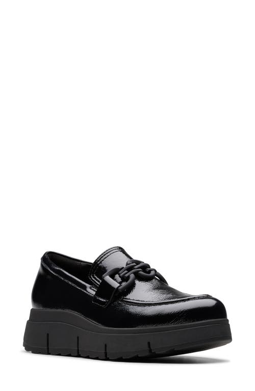 Shop Clarksr Clarks(r) Loriini Izzy Platform Wedge Bit Loafer In Black Patent