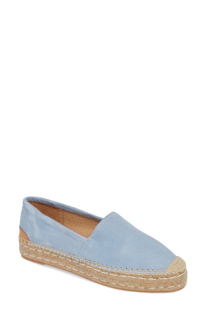 Patricia Green Abigail Espadrille Slip-on In Light Blue Suede
