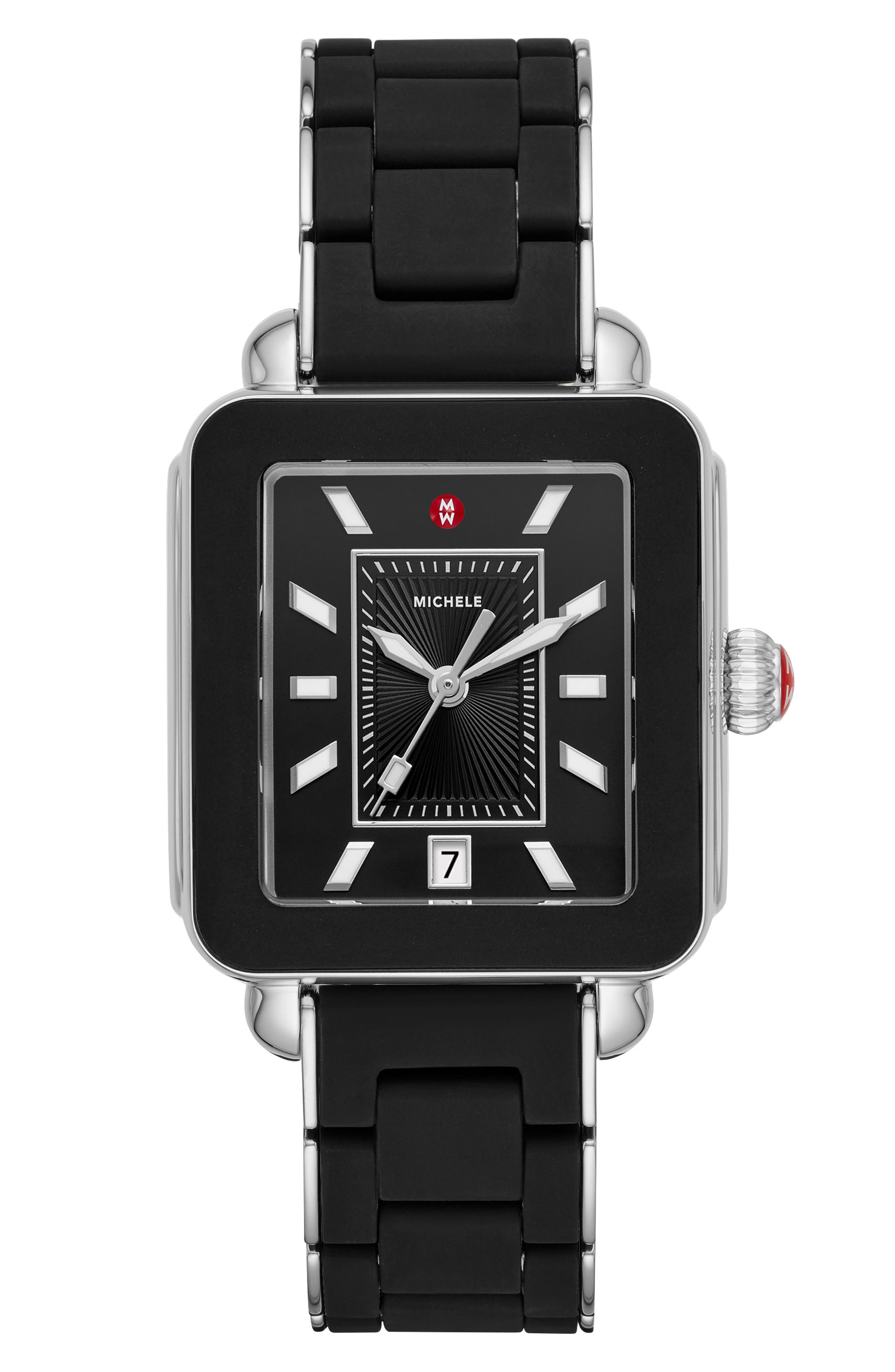 michele deco sport watch white