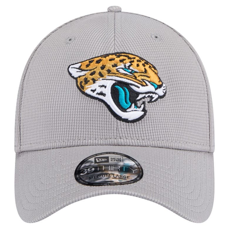 Shop New Era Gray Jacksonville Jaguars Active 39thirty Flex Hat
