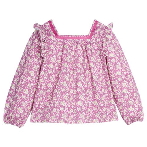 Bisby Kids' Floral Knit Adams Top In Roland Floral Fuchsia