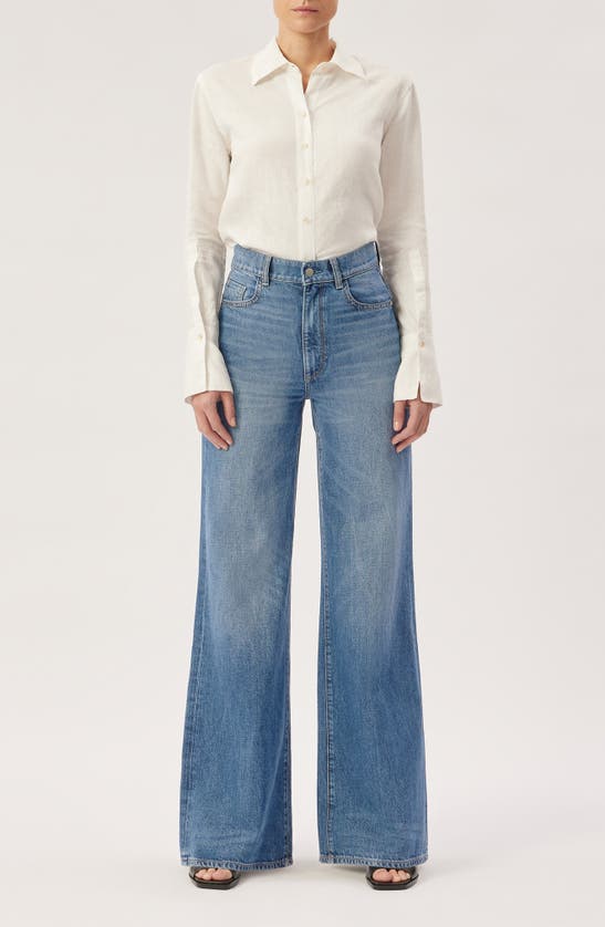 Shop Dl1961 Hepburn High Waist Wide Leg Jeans In Driggs (vintage)