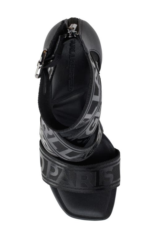 Shop Karl Lagerfeld Paris Careliz Sandal In Black