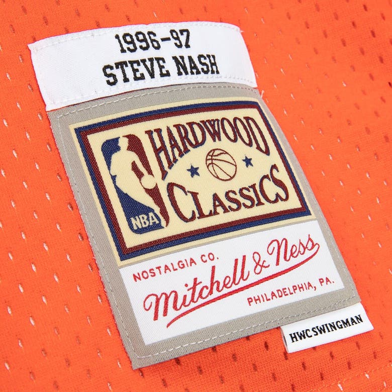 Shop Mitchell & Ness Steve Nash Orange Phoenix Suns 1996-97 Hardwood Classics Reload 2.0 Swingman Jersey