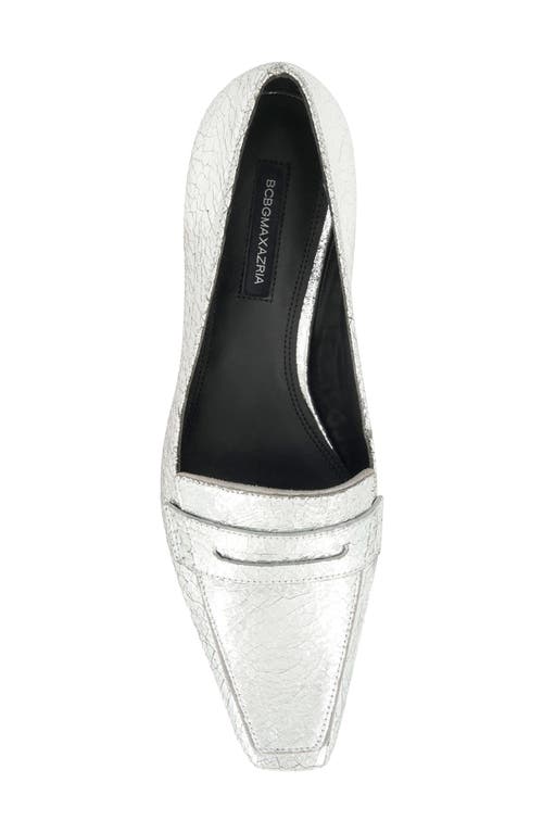 Shop Bcbg Paray Penny Loafer In Silver