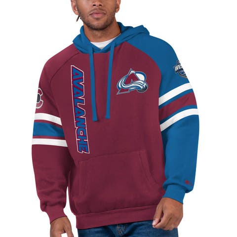 Colorado Avalanche Men's 47 Brand Cardinal Pullover Jersey Hoodie - Detroit  Game Gear