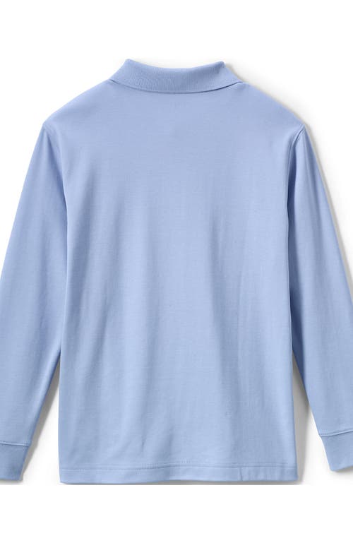 LANDS' END LANDS' END SCHOOL UNIFORM KIDS LONG SLEEVE INTERLOCK POLO SHIRT 
