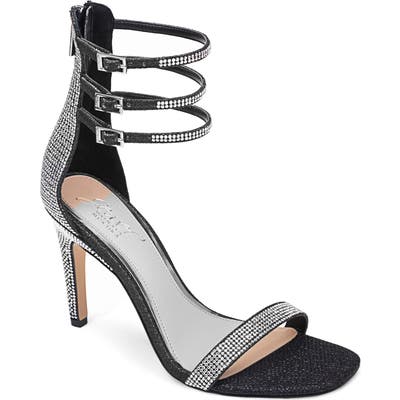 Jewel Badgley Mischka Regina Ankle Strap Sandal, Black