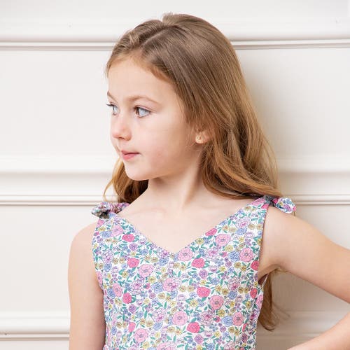 Shop Hope & Henry Girls' Organic Eyelet Bow Shoulder Dress, Kids In Flower Show Floral