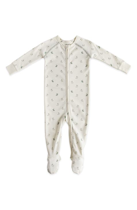 Hatchlings Zip Fitted One-Piece Organic Cotton Pajamas (Baby)