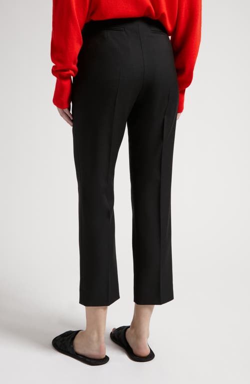 Shop The Row Etoile Crop Wool Straight Leg Pants In Black