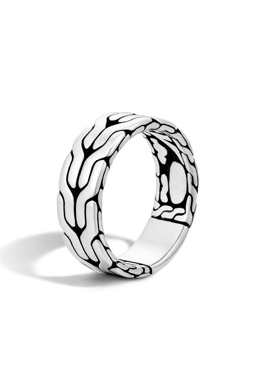 John Hardy Men's Classic Chain Band Ring in Silver at Nordstrom