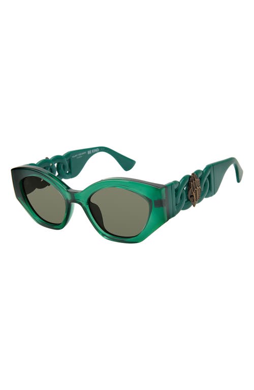 Kurt Geiger London 51mm Round Sunglasses In Jungle