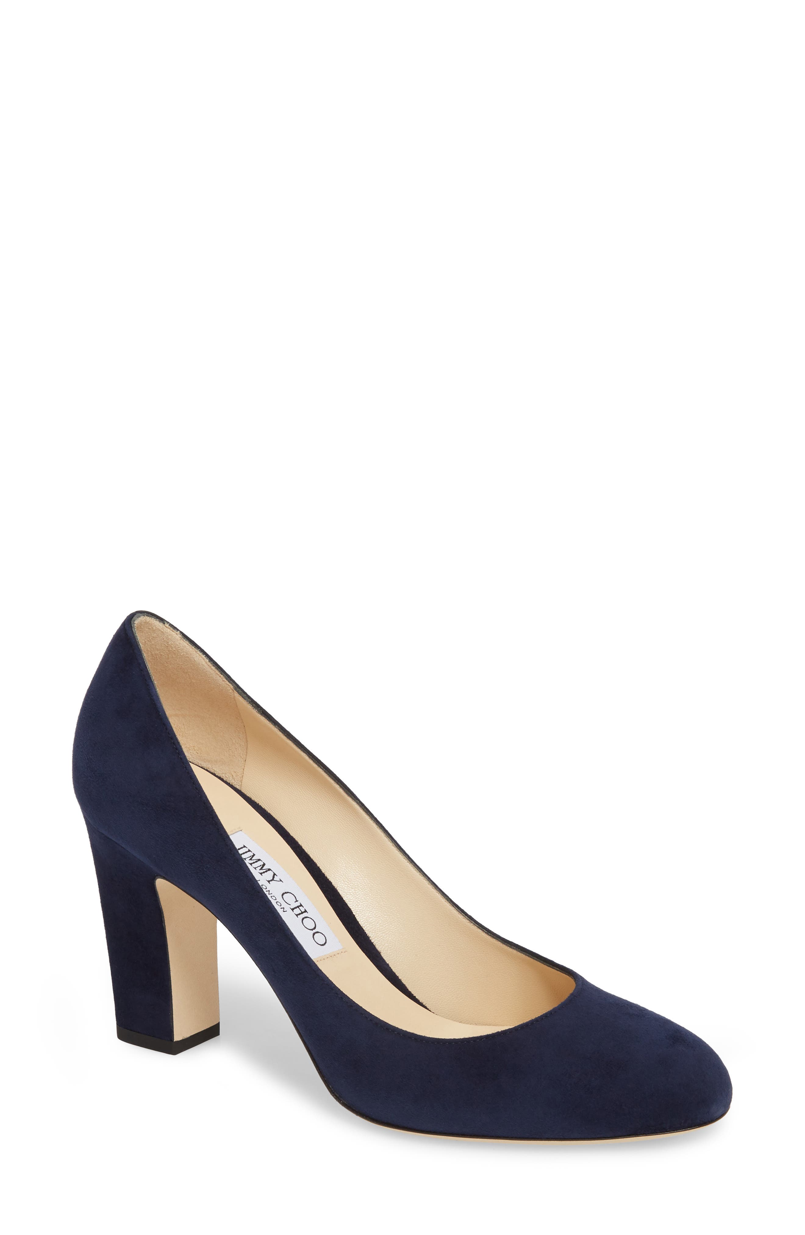 Jimmy Choo Billie Block Heel Pump - Blue