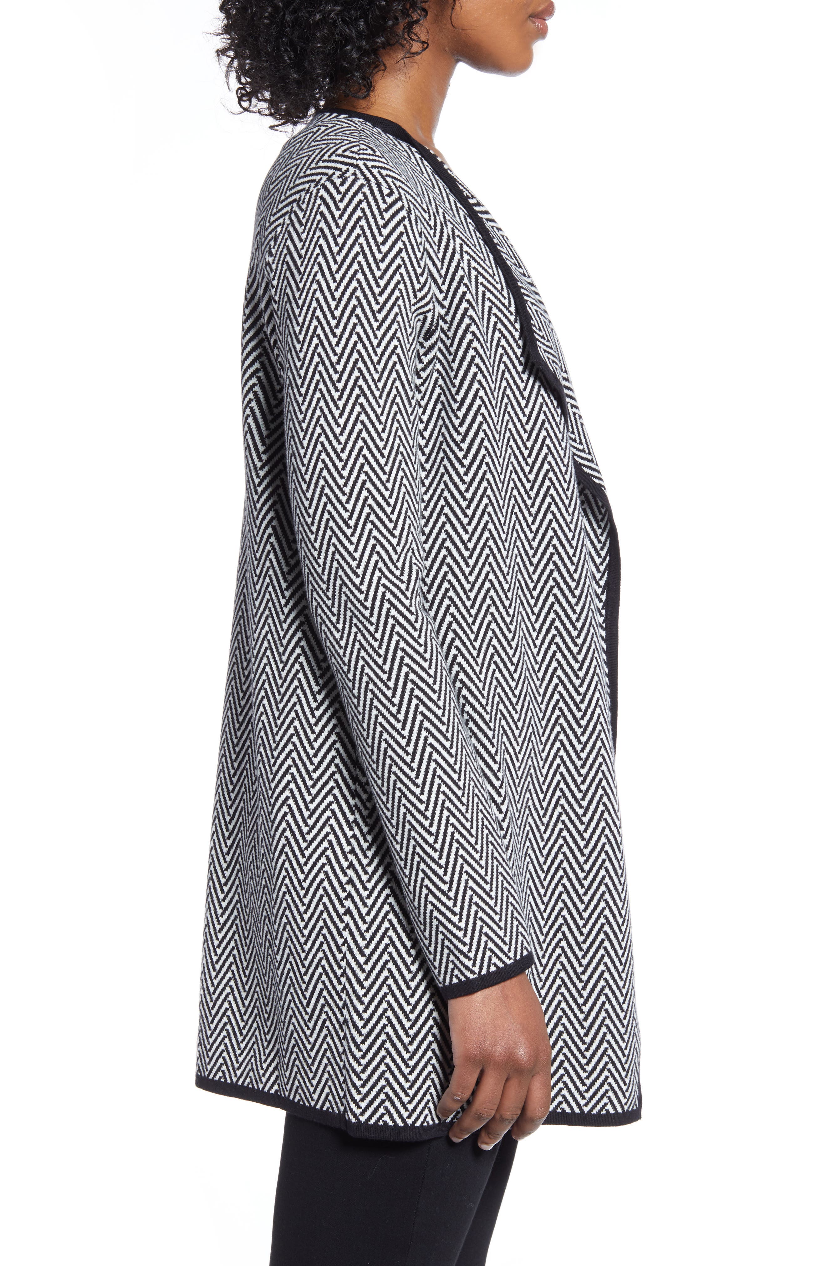vince camuto herringbone cardigan