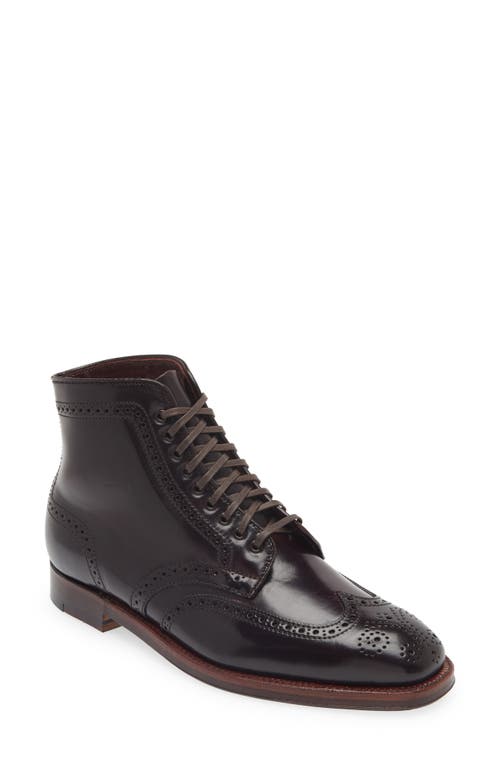 Alden Shoe Company Alden Wingtip Lace-up Boot In Color 8 Shell Cordovan