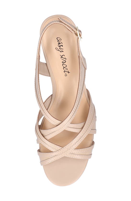 Shop Easy Street Tristen Slingback Sandal In Beige