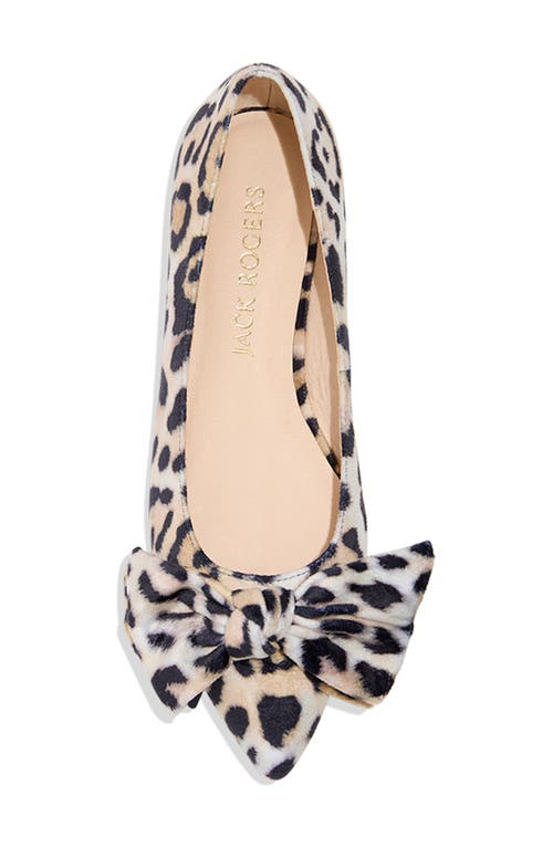 Shop Jack Rogers Debra Pointed Toe Flat In Leopard