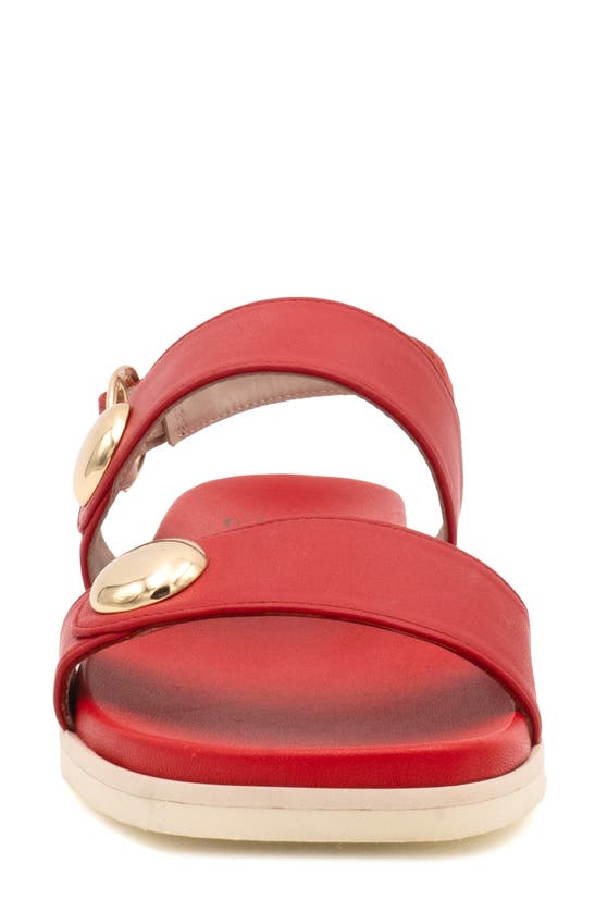 Amalfi By Rangoni Bargino Slingback Sandal In Rio Lobo Savana Gold Hardware