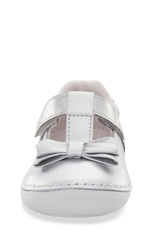 Shop Stride Rite Kids' Faye Mary Jane In Silver