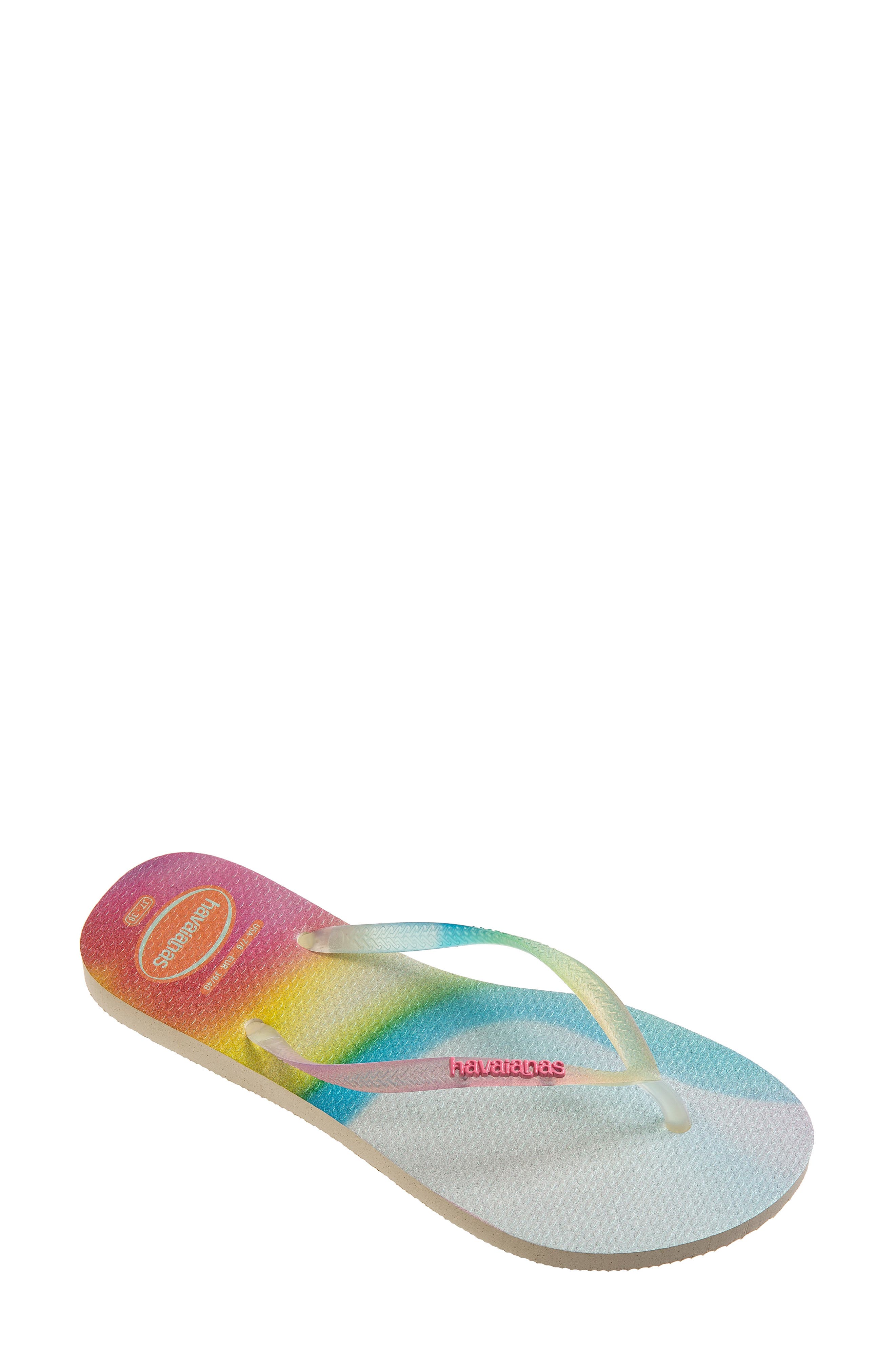 nordstrom rainbow flip flops